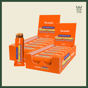 * DOUBLE TROUBLE * Sweden Barebells Soft Salted Peanut Caramel Protein Bar ( 2 cartons / 24 bars)